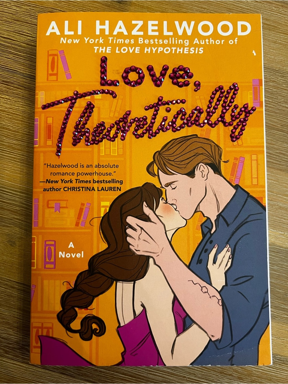 Love, Theoretically by Ali Hazelwood - Orange & Pink Cover